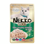 Nekko Gold Tuna Topping Chicken in Jelly Cat Food Pouch (70g)
