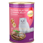 SmartHeart Seafood Platter: Prawn Delight for Adult Cats (400g)