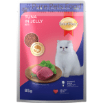 SmartHeart Tuna in Jelly Nutrient-Rich Adult Cat Food Pouch (85g)