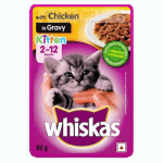 Whiskas Chicken Flavor Gravy Kitten Pouch (85g)