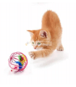 Cute Plush Cat Cage Mouse Toy