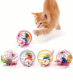 Cute Plush Cat Cage Mouse Toy