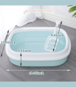 Lightweight Litter Box with Scoop for Cats