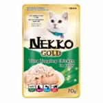 Nekko Gold Tuna Topping Chicken in Jelly cat food pouch 70g