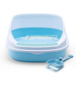 PetFusion Semi Closed Cat Litter Box with Scoop