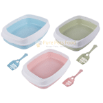 Semi-Closed Cat Litter Box with Scoop - Keep Your Pet's Space Tidy