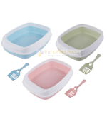 Semi-Closed Cat Litter Box with Scoop - Keep Your Pet's Space Tidy