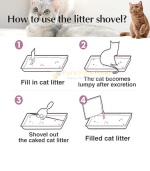 Semi closed Plastic Litter Box with Scoop