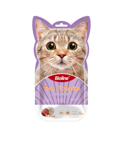 Tuna & Scallop Cat Treats by Bioline (5X15g)