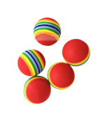 Vibrant Rainbow Cat Ball Toy (1 Piece)