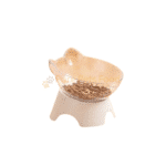 Transparent Cat Face Food Bowl