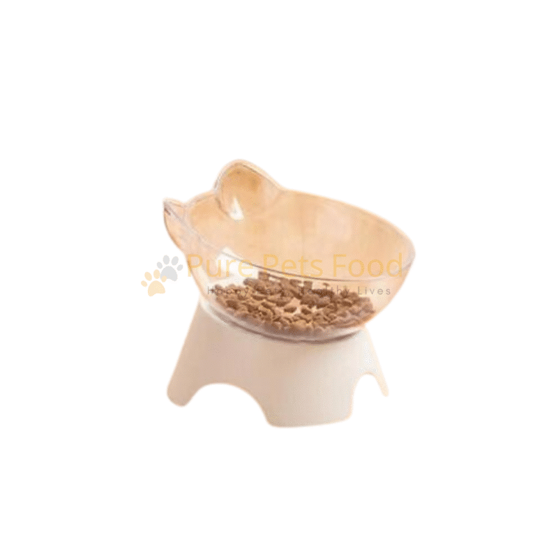 Transparent Cat Face Food Bowl