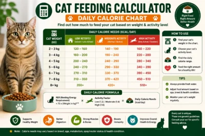 Cat Feeding Calculator Daily Calorie Chart