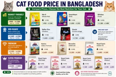 Cat food price comparison in Bangladesh