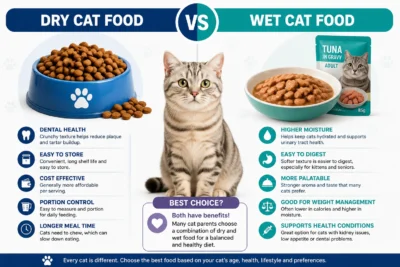 Dry Cat Food vs Wet Cat Food Comparison