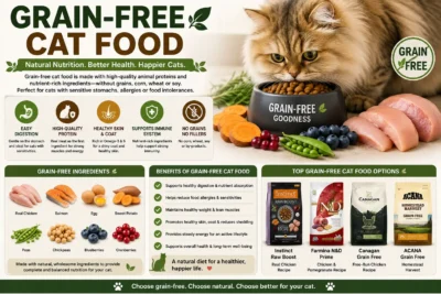 Grain free cat food ingredients and benefits