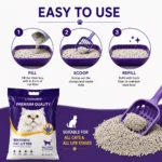 How to use Lavender Bentonite Cat Litter step by step guide