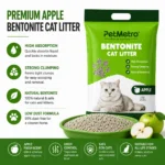 PetMetro Apple Scent Cat Litter 5L with fresh apple fragrance and odor control