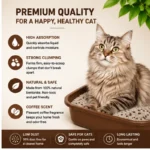 PetMetro Coffee Scent Cat Litter 5L odor control and fresh coffee fragrance