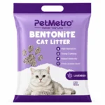 PetMetro Lavender Scent Cat Litter 5L premium bentonite cat litter with strong clumping and odor control