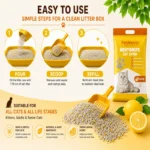 PetMetro Lemon Scent Cat Litter 5L - Image 4