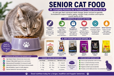 Senior cat nutrition and feeding requirements