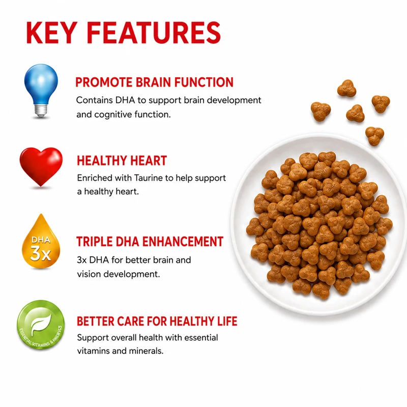 Smart Heart Kitten Food key features DHA brain development healthy heart support