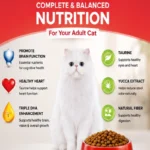 Real chicken tuna DHA vitamins and minerals in SmartHeart adult cat food