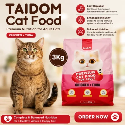 Taidom Cat Food 3Kg Adult Dry Cat Food Bangladesh