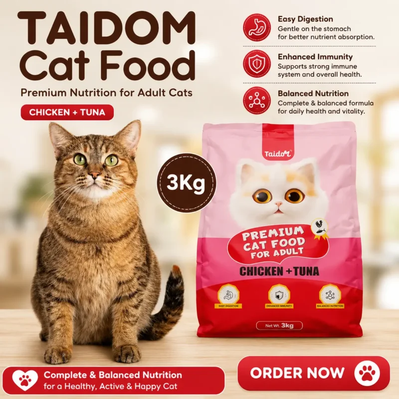 Taidom Cat Food 3Kg Adult Dry Cat Food Bangladesh