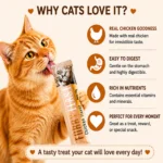 Benefits of Taipet Furry Feast Chicken Cat Treat for digestion nutrition hydration and bonding