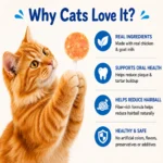 Taipet Lollipop Cat Treat quality ingredients with no artificial colors or preservatives