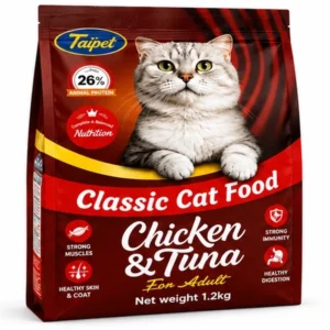 Taipet Classic Cat Food Chicken and Tuna for Adult Cats 1.2kg