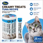 Taipet creamy cat treat tuna recipe flavor, 25 pieces