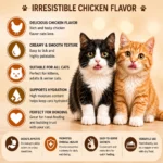 Creamy chicken ingredients in Taipet Furry Feast Chicken Cat Treat
