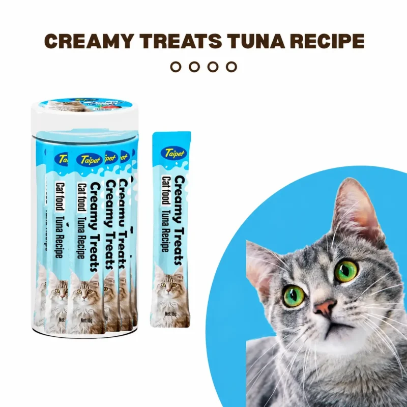 Taipet Creamy Cat Treat Tuna Recipe Flavor 25 pcs creamy tuna cat snack