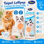 Taipet Lollipop Chicken and Goat Milk cat treat for cats in Bangladesh