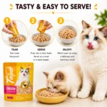 Premium chicken ingredients with vitamins minerals and omega fatty acids in Taipet cat food