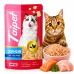 Taipet Chicken and Salmon wet cat food pouch 70g premium complete nutrition