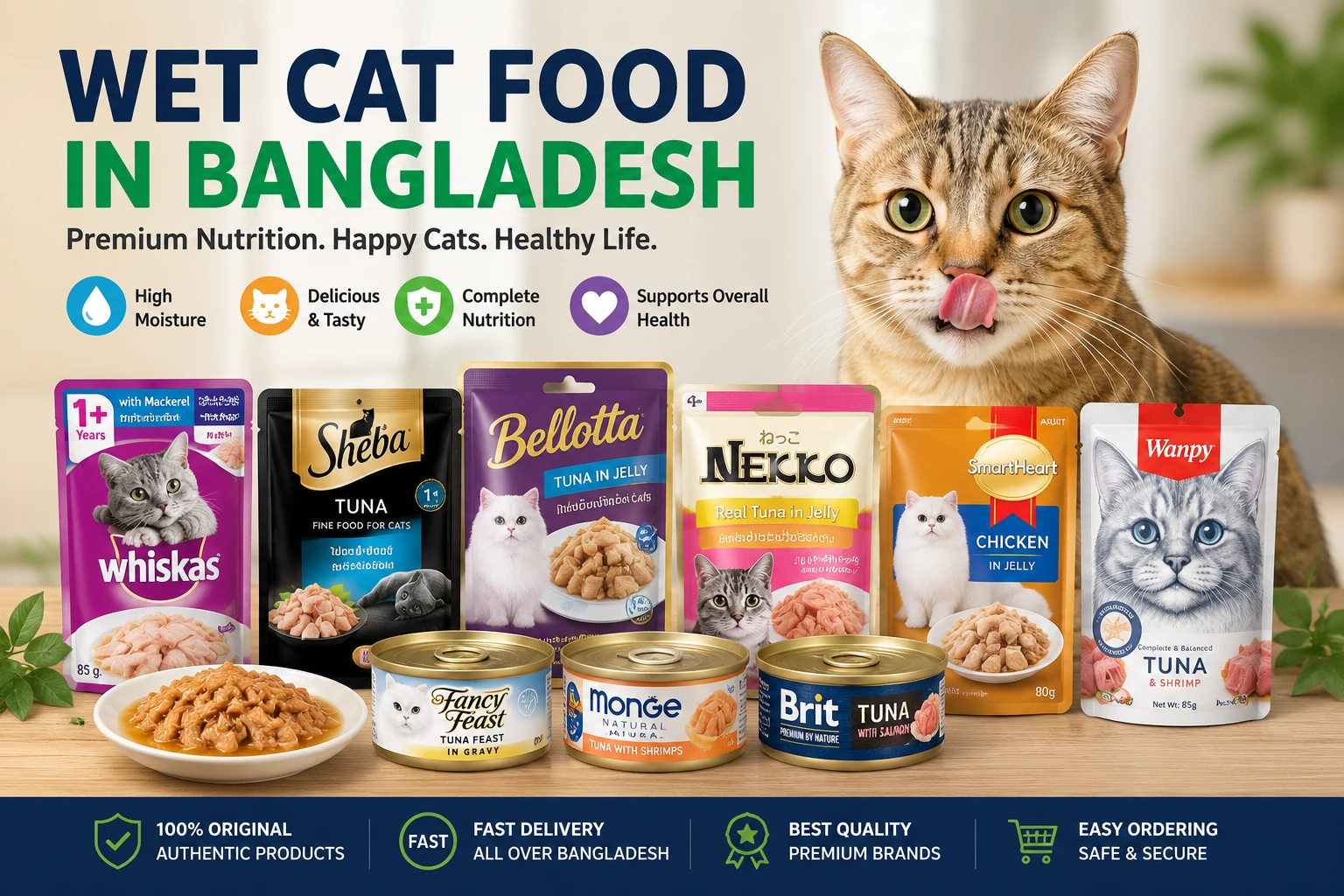 Benefits of Wet Cat Food