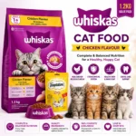 Whiskas Chicken Cat Food 1.2kg complete balanced dry cat food in Bangladesh
