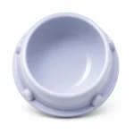 Grey Feeding Bowl for Cats with stable rounded base