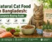 Natural cat food in Bangladesh with dry and wet food options