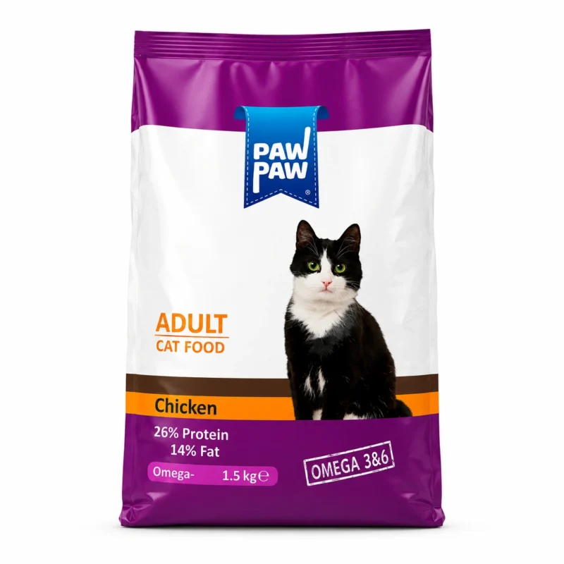 PAW PAW Adult Cat Food Chicken Flavor 1.5kg